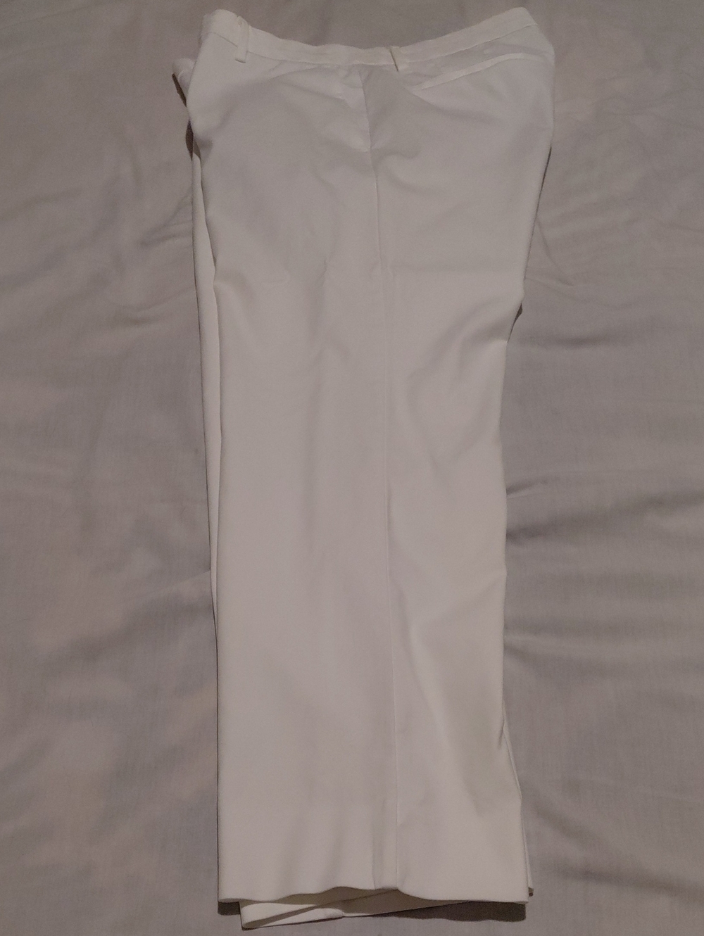 Calvin Klein White Cotton Poly Blend Dress Pants 33 X 32 See Measurements!!!!!